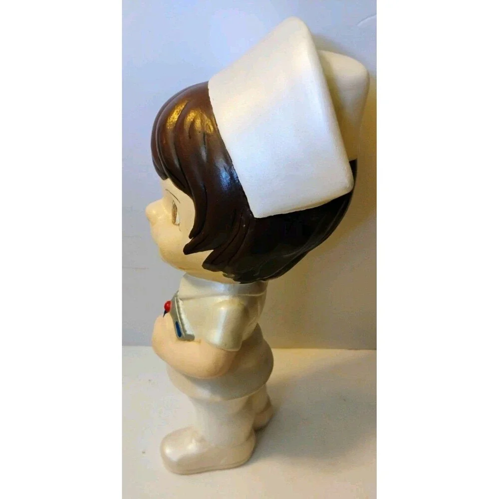 Vtg 1970s Atlantic Mold Ceramic Nurse Figurine 12